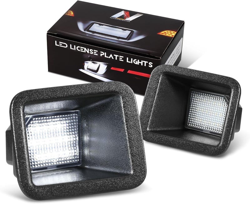 NUVISION LIGHTING Pair of LED License Plate Lights Compatible with 17-22 F250 SD F350 SD F450 SD, FO2870103 FO2870104, NVL-LPL-030 - Image 1